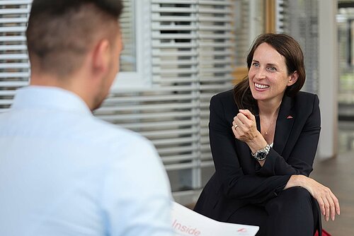 Personalgespräch mit zwei Personen