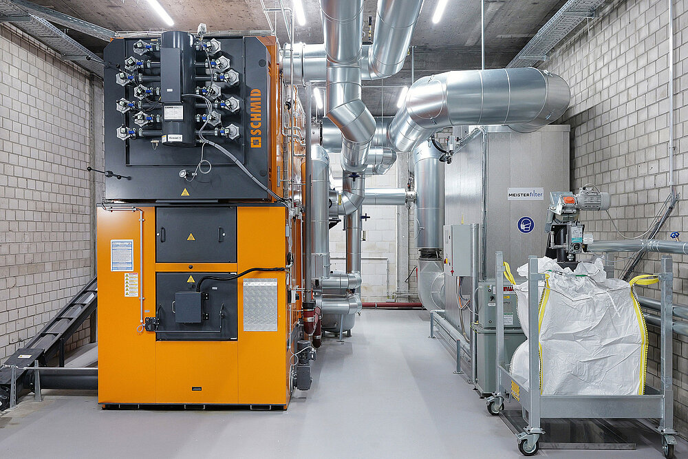 Biomass heating plant Roto Leinfelden