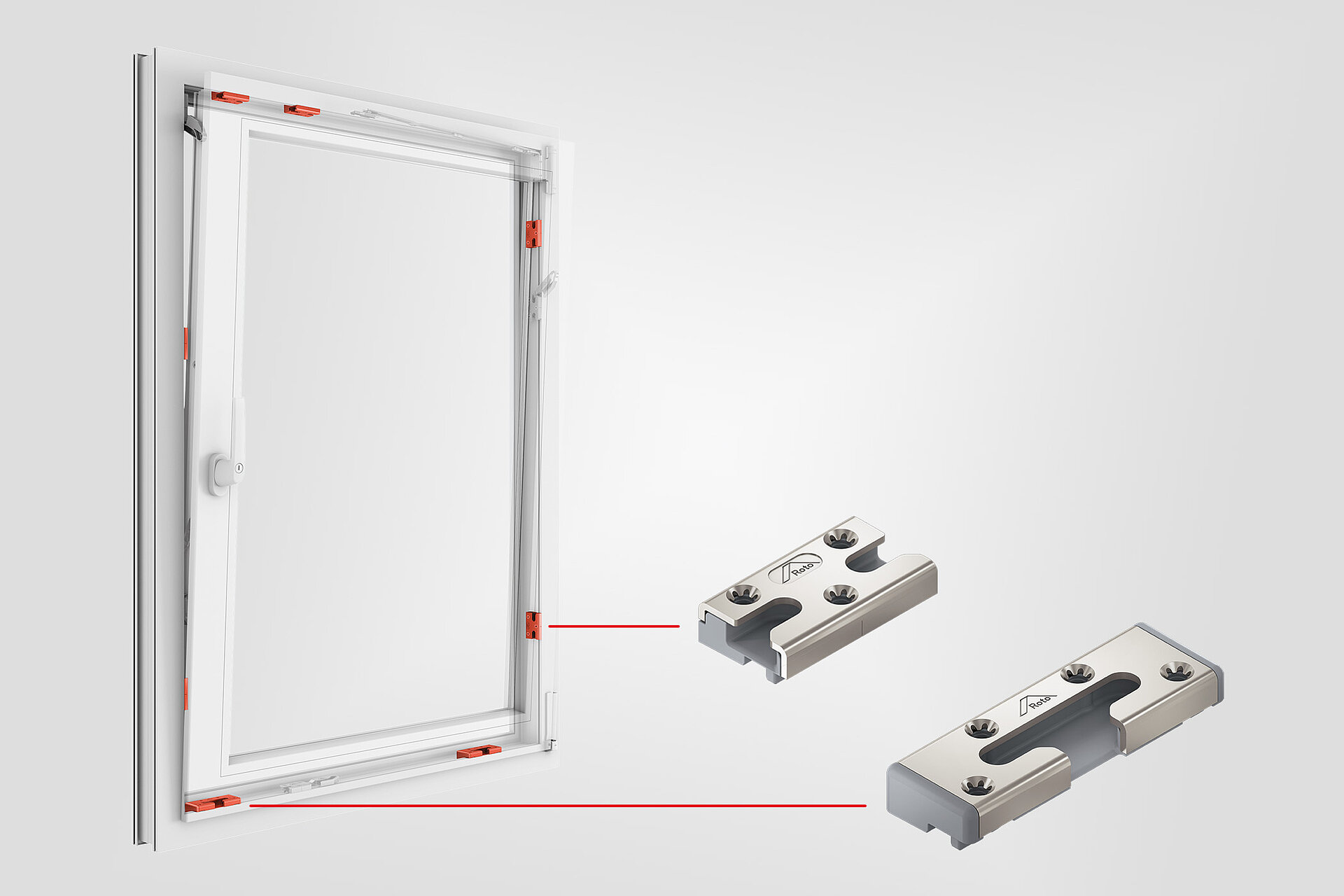 TiltSafe window: RC 2 in the tilt position, RC 3 when closed