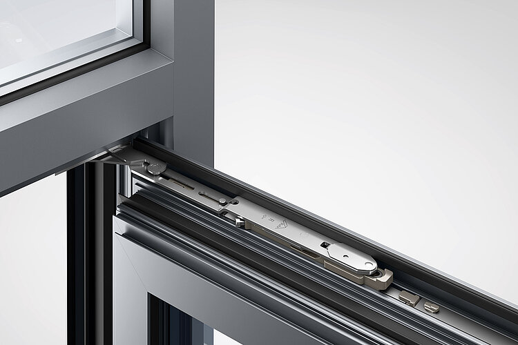 Sash stay 370 Roto AL Designo | hinge side STS in the window