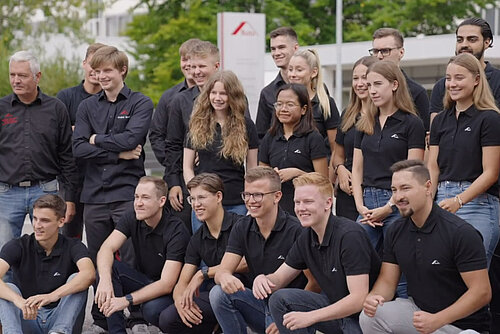 Gruppenbild Roto Auszubildende und Studierende