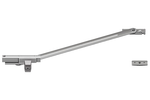 Limitatore di apertura speciale con funzione di battuta serrabile, superabile