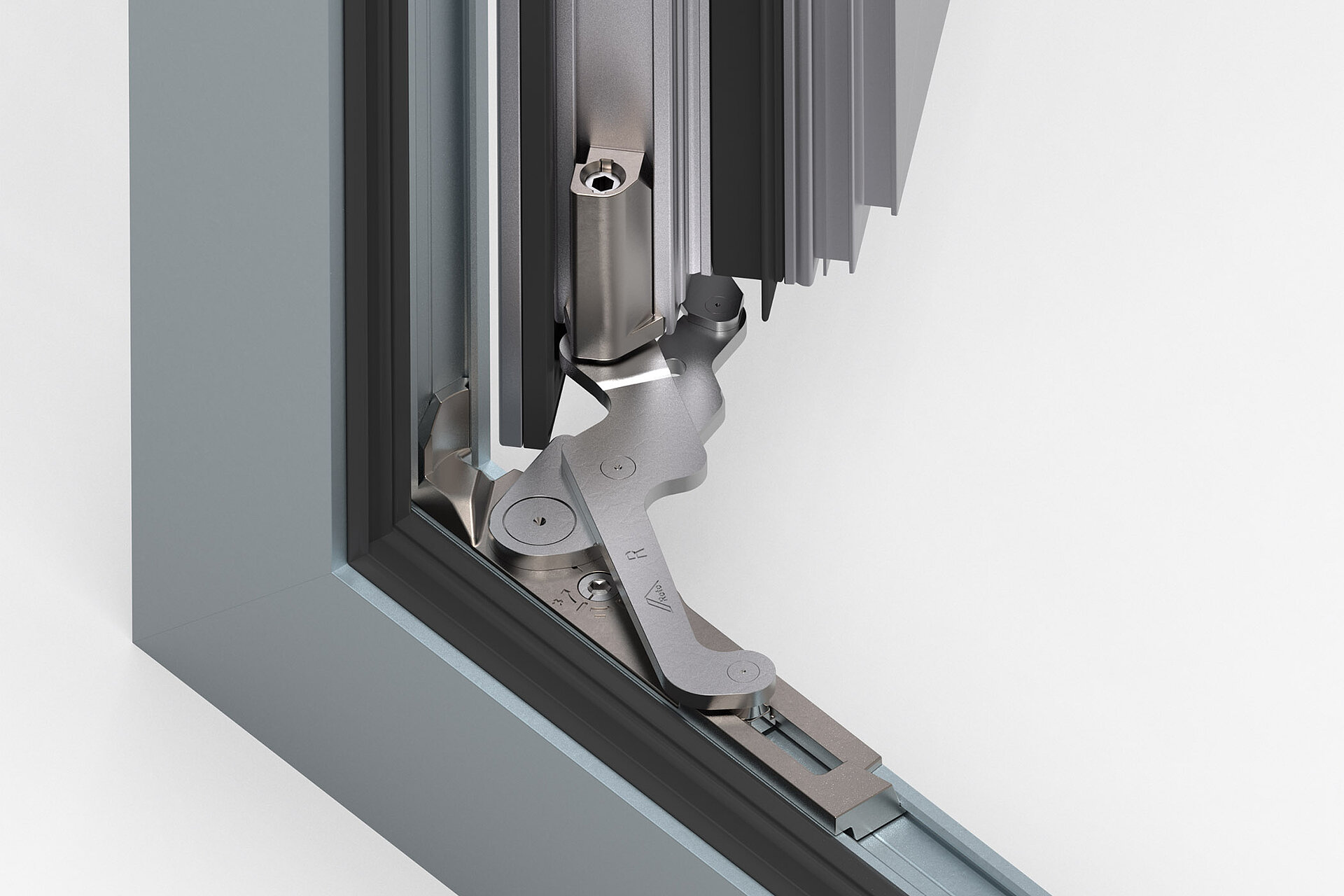 Pivot rest Roto AL Designo | hinge side STS 180° in the window
