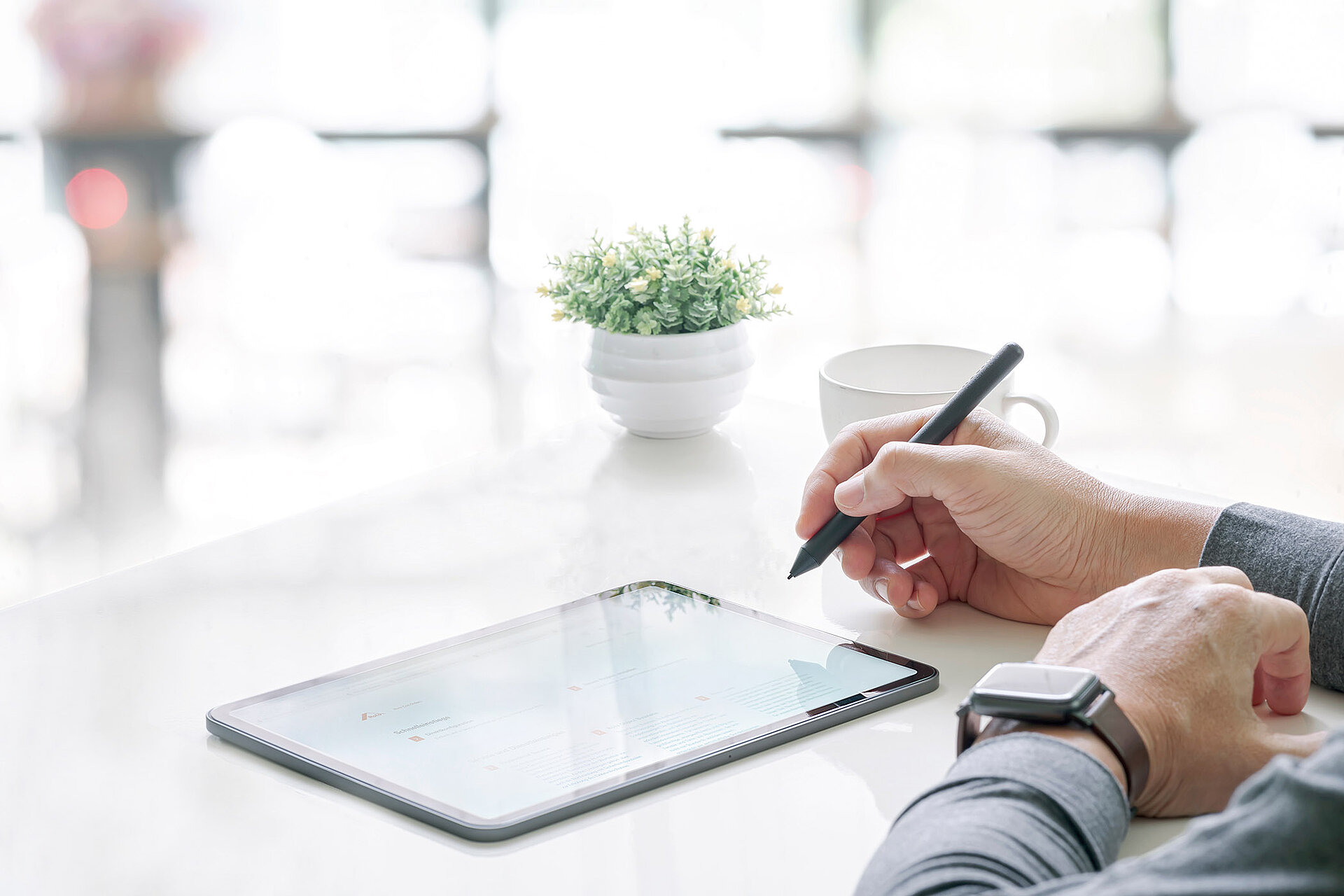 Roto Con Orders via tablet