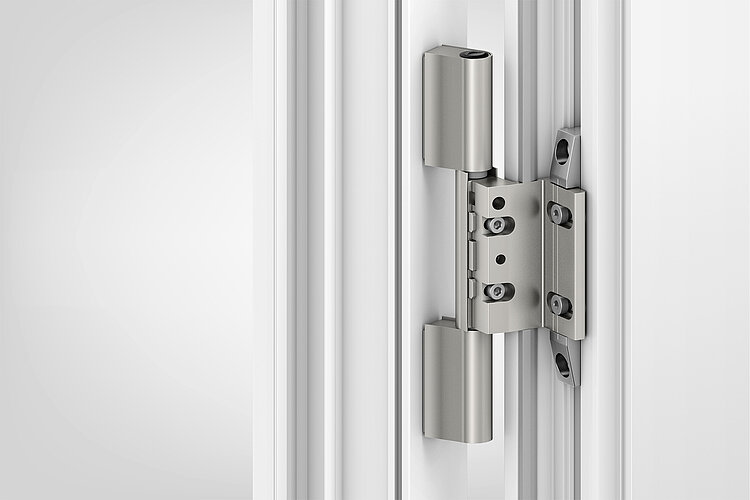 Roto Solid B | 318 P falzverschraubt in der Tür montiert