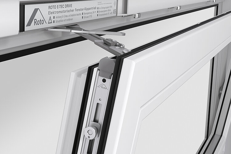PVC window with Roto E-Tec Drive
