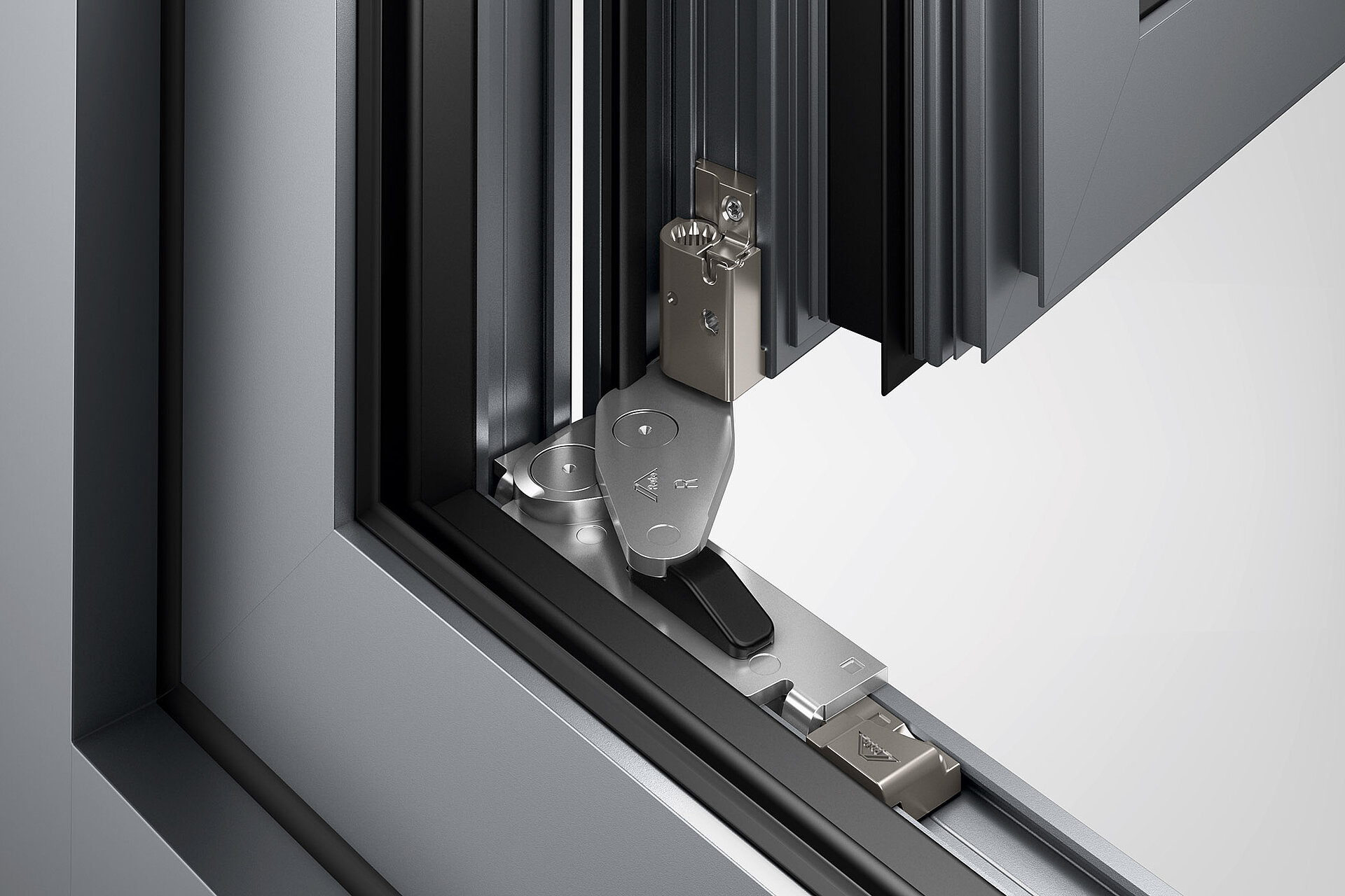 Pivot rest Roto AL Designo | hinge side STS in the window