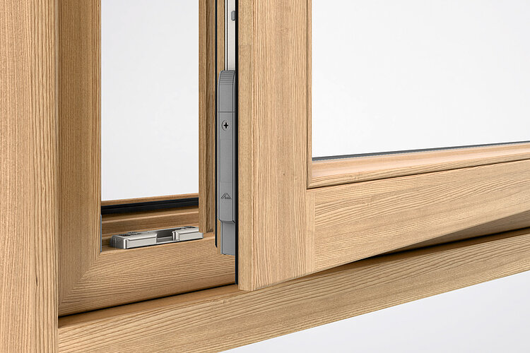 Roto Com-Tec Sensor im Drehkipp-Beschlag Roto NX Holz